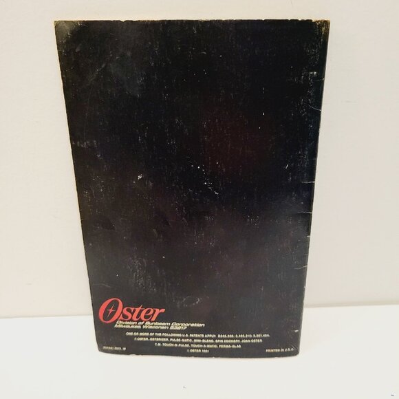 Vtg 1981 Osterizer Blender Creative Spin Cookery Cookbook Recipe Instructions - Picture 5 of 6